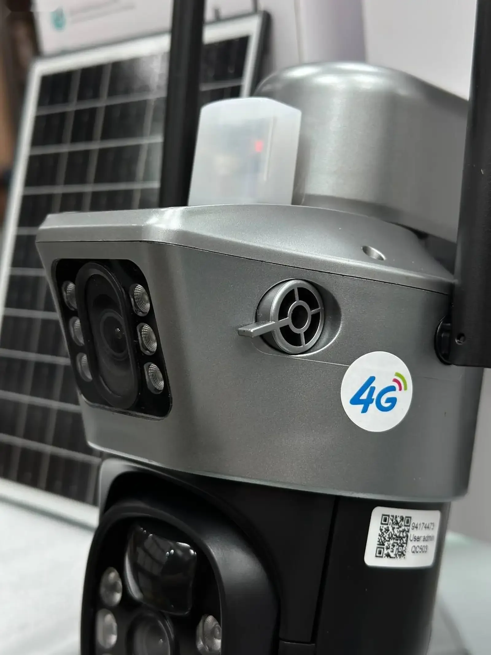 Умная поворотная 4G-камера видеонаблюдения с датчиком движения и солнечной батар — фото 4