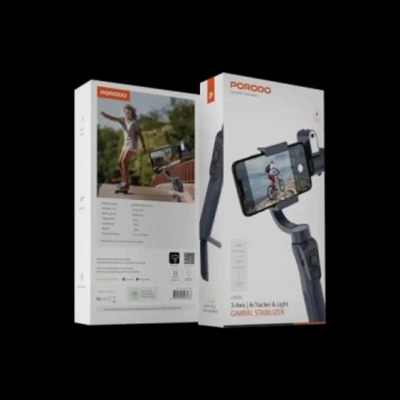 Стабилизатор Porodo Anti-Shake c Al-трекером Porodo Anti-Shake Gimbal — миниатюра 3