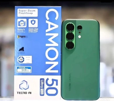 Tecno Camon 50Pro 8/256Гб Global version Black 6500Мач — миниатюра 2