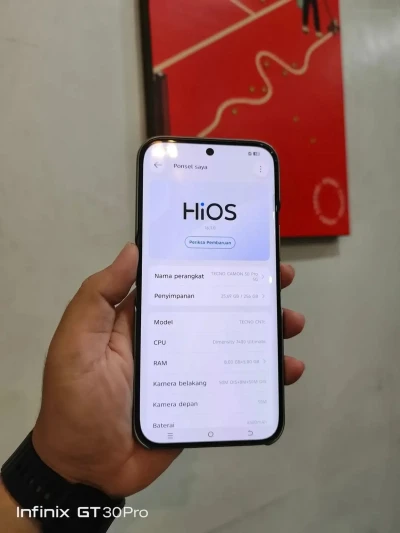 Tecno Camon 50Pro 8/256Гб Global version Black 6500Мач — миниатюра 3