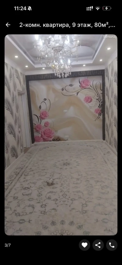 2-комн. квартира, 9 этаж, 80м², Фирдавси — миниатюра 3