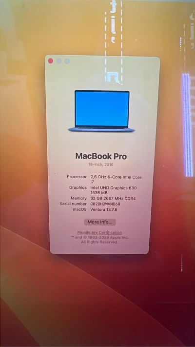 Ноутбук apple macbook pro 2019 15 inch — миниатюра 2