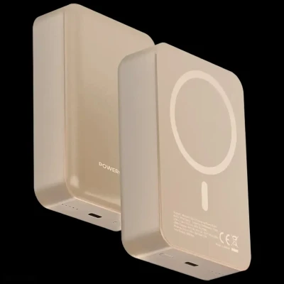 Внешний аккумулятор Powerology 20000 mAh 20W PD & 15W Magsafe Desert Titanium