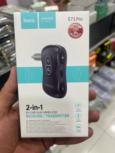 Автомобильный Bluetooth Ресивер/Трансмиттер hoco E73 Pro