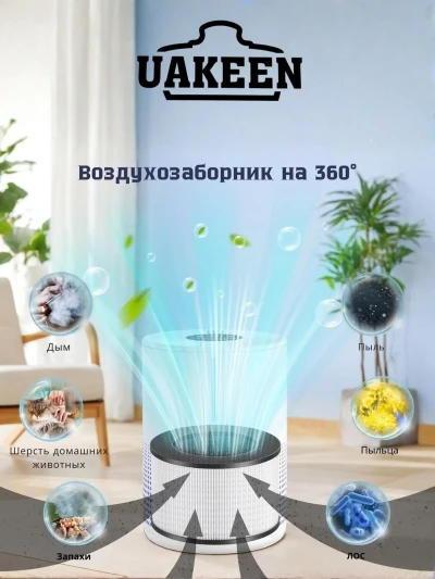 Очиститель воздуха Uakeen ZL-2707 — миниатюра 3