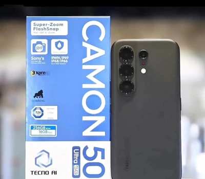 Tecno Camon 50Pro 8/256Гб Global version Black 6500Мач — миниатюра 1