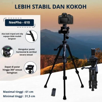 Штатив-тренога NeePho NP-610 — миниатюра 3