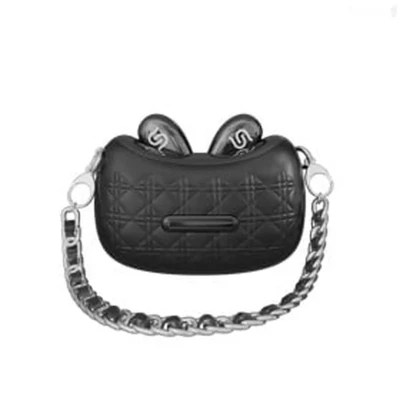 Беспроводные наушники Porodo Soundtec Hand Bag ENC Farbuds черный — миниатюра 2