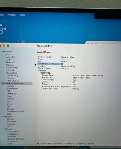 Ноутбук MacBook Pro 16 2021 M1 MAX