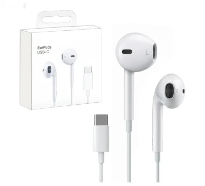 Проводные наушники Apple Earpods Type-C MTY3ZM/A premium — миниатюра 2