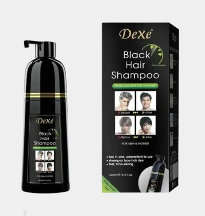Шампунь краска для волос чёрный и коричневый Dexe