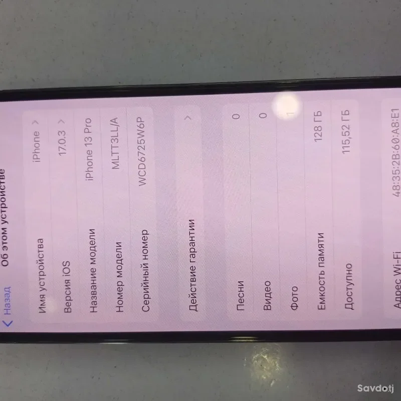 Apple iphone 13 pro 128 gb