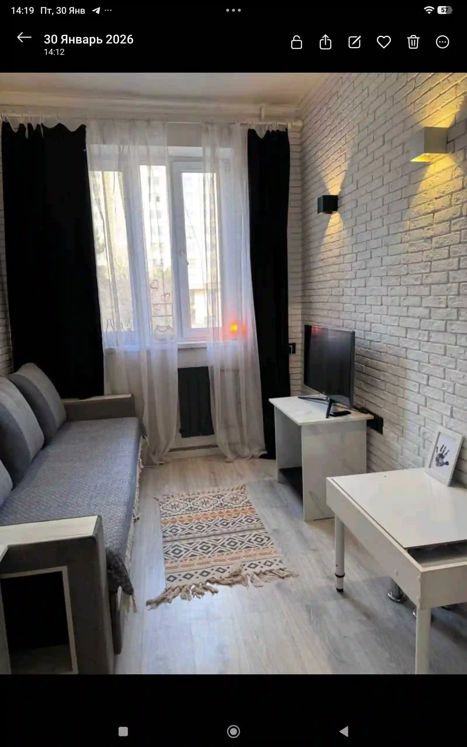 2-к квартира, 3 этаж, 49 м², Фирдавси