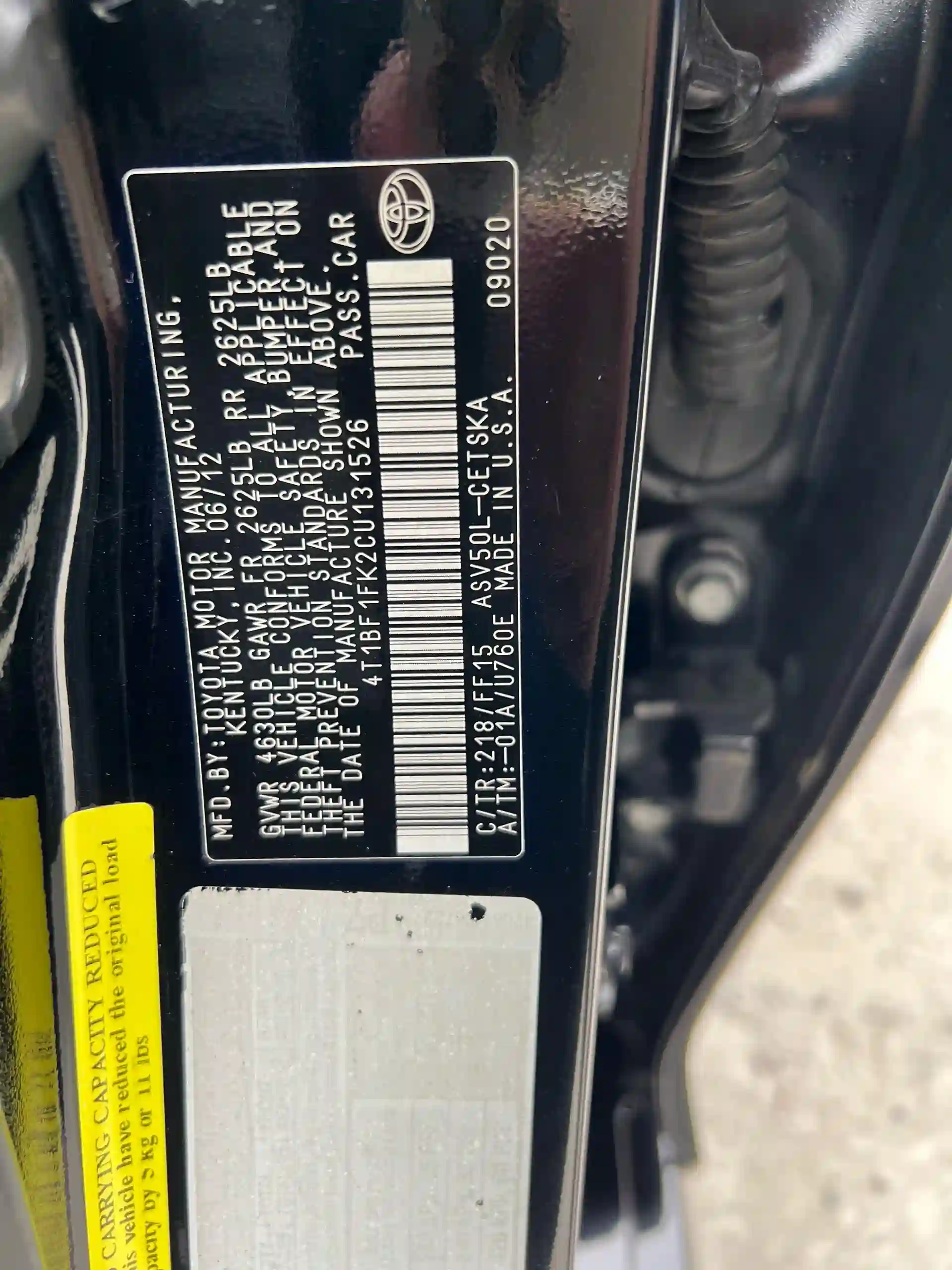 Toyota Camry 2012