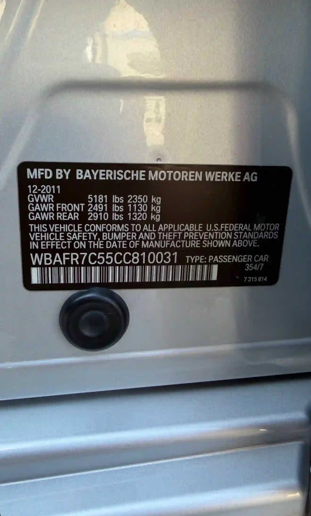 BMW 5 series 2012