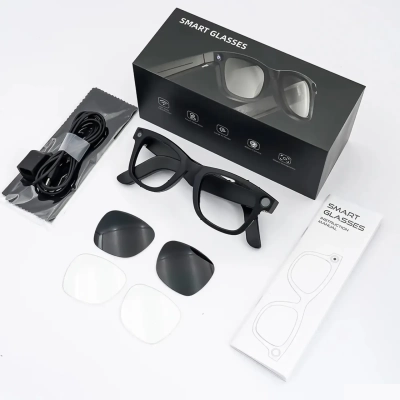 Очки с камерой AI Переводчик Smart Glasses E02L