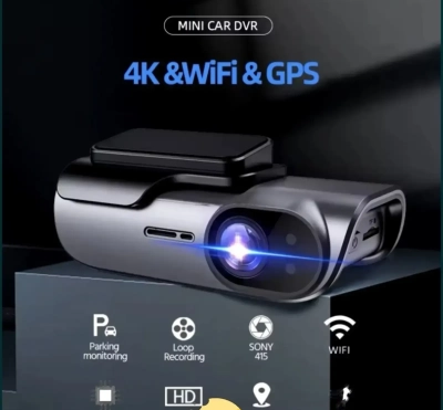 Видеорегистратор для Авто Dash Cam 4k Ultra HD Wi