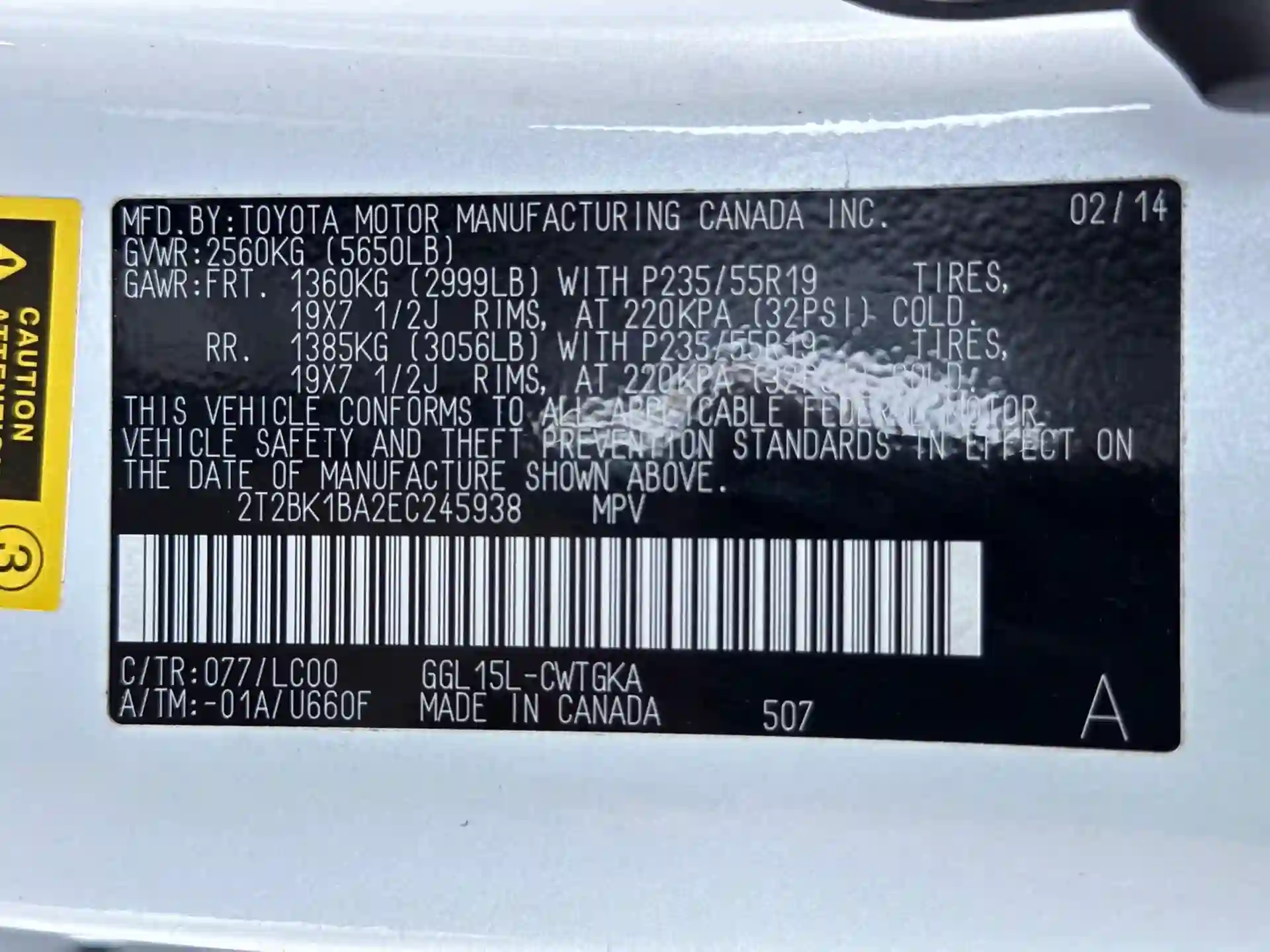 Lexus Rx series 2014