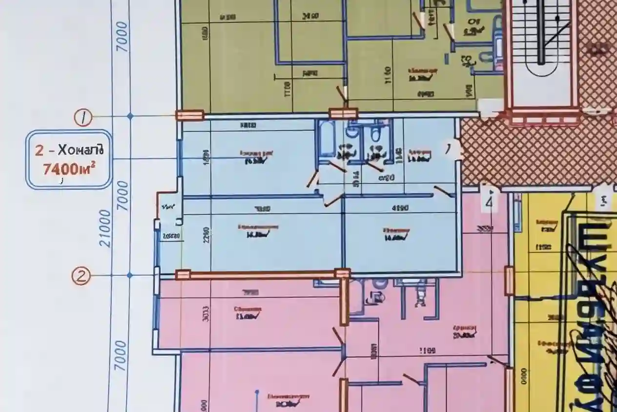 2-к квартира, 15 этаж, 80 м², И.Сомонӣ