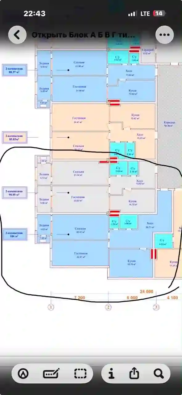 3-к квартира, 10 этаж, 106 м², старий айрапорт
