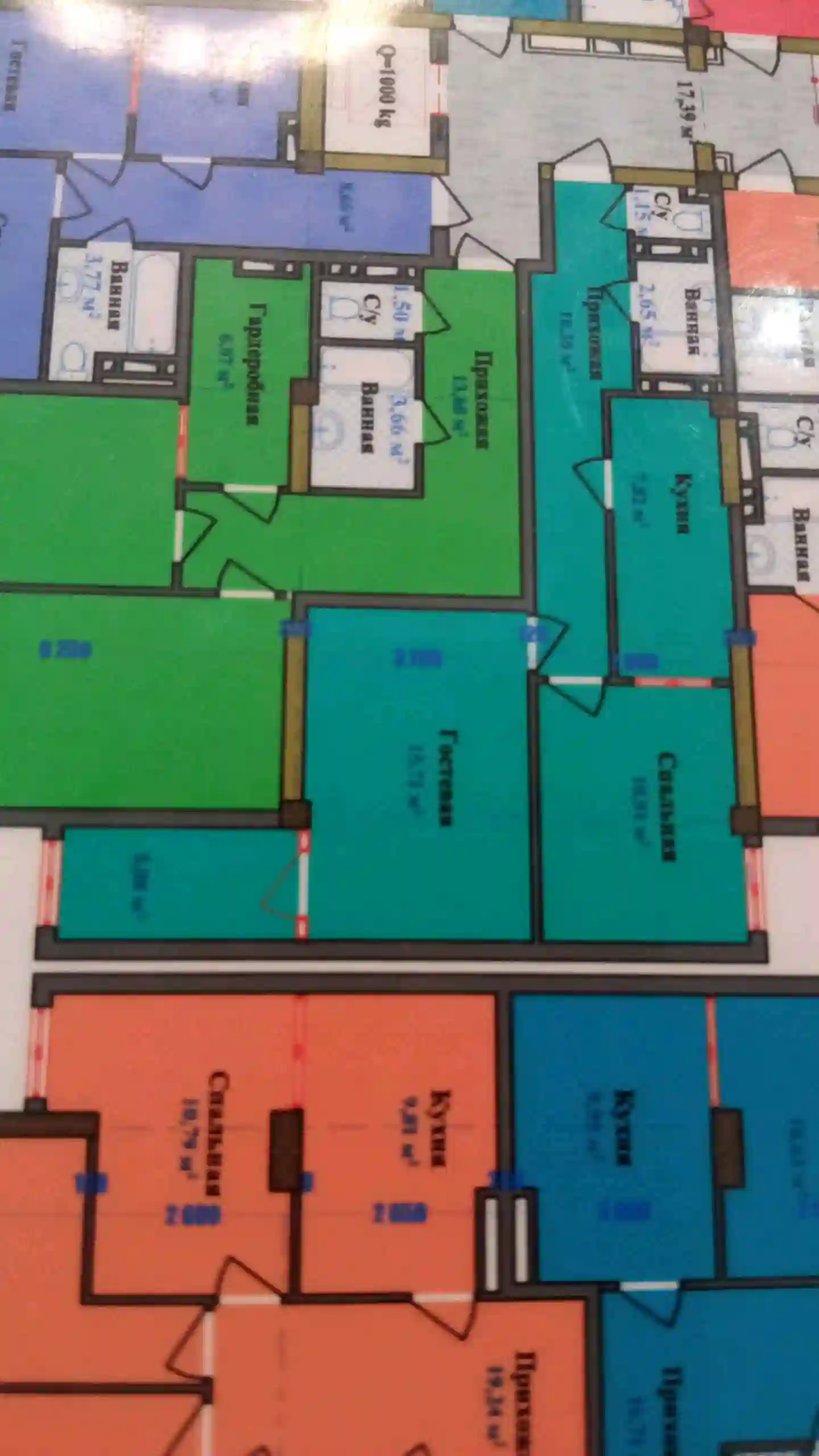 2-к квартира, 10 этаж, 54 м², Сомониён
