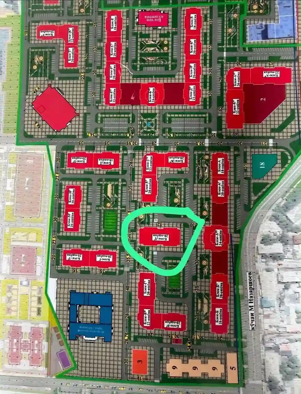 2-к квартира, 14 этаж, 84 м², Шохмансур