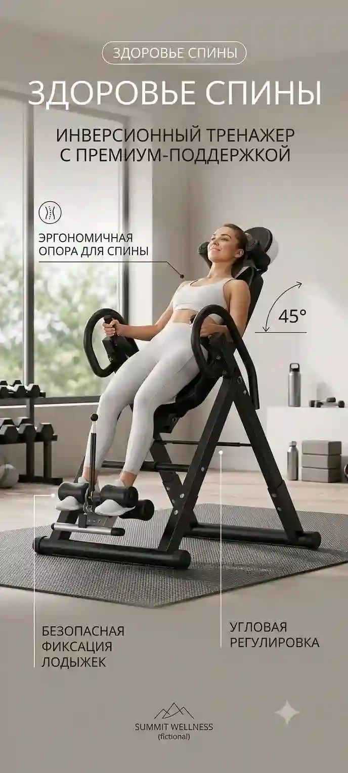 Инверсионный стол для позвоночника реабилитационны