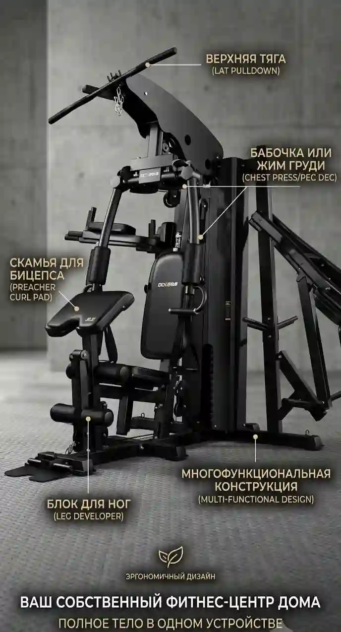 многофункциональный силовой тренажёр (или фитнес-с