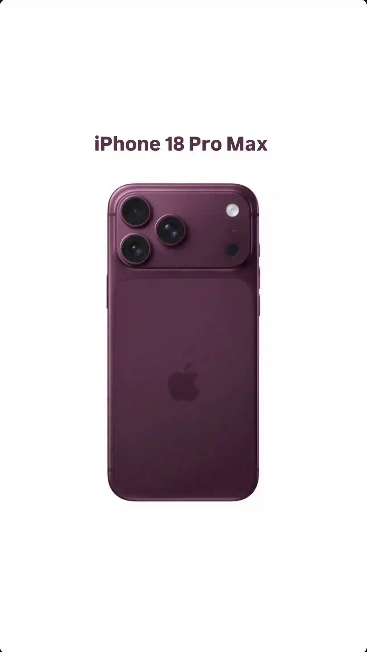 IPhone 18 Pro Max на заказ 