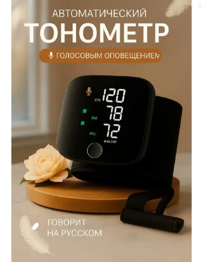 Автоматический цифровой тонометр на запястье