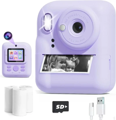 Детский фотоаппарат Digital Mini Camera розовый — миниатюра 3