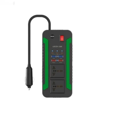 Автомобильный инвертор Green Lion Spark 300 Power Inverter 300W черный — миниатюра 2