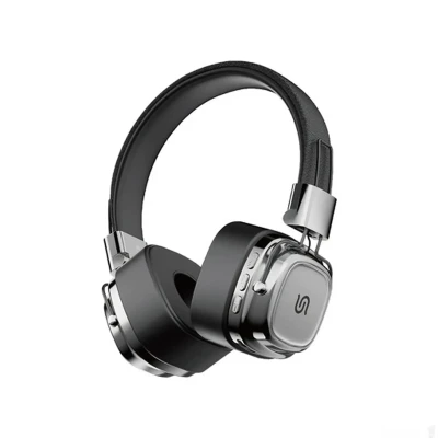 Беспроводные наушники Porodo Soundtec Vintage Headphone коричневый/серебристый — миниатюра 1