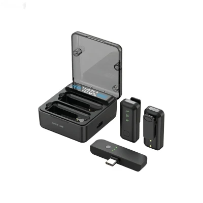 Беспроводной микрофон Green Lion 2 IN 1 Microphone Digital Display черный