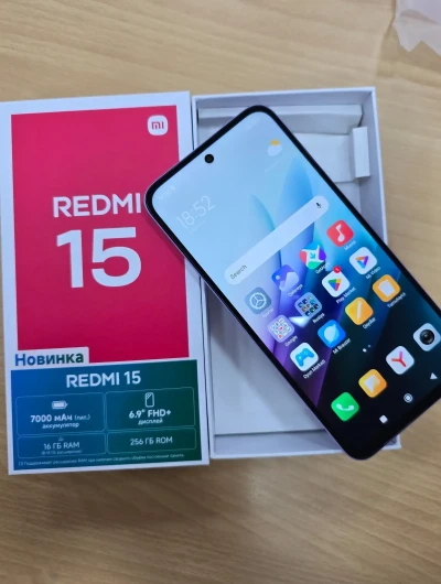 Xiaomi Redmi 15 8/256Gb black 7000Мач — миниатюра 4