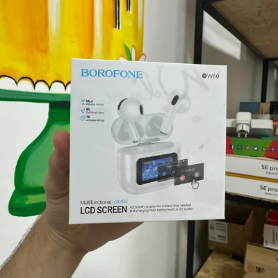 Беспроводные наушники Borofone BW60 белый — миниатюра 2
