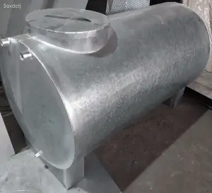 Бочка из оцинкованный стали 500л.