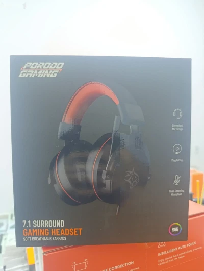 Проводные игровые наушники Porodo gaming pc rgb gaming