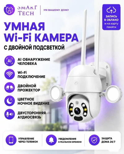 Умная Ip-камера Tuya 3 Мп