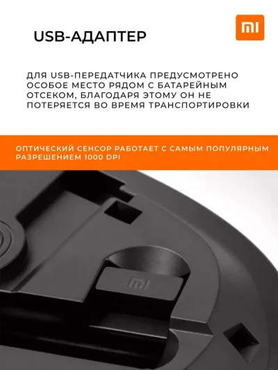 Беспроводная мышь Xiaomi Mi Wireless Mouse Lite 2