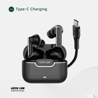 Беспроводные наушники Green Lion River Plus True Wireless Earbuds черный — миниатюра 3