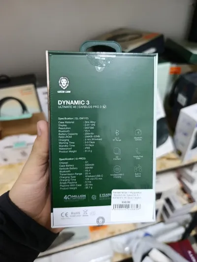 Умные часы + наушники Green Lion Dynamic 3 - ULTIMATE 46 Smart Watch and EARBUDS — миниатюра 3