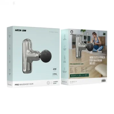 Массажный пистолет Green Lion Pro Massage Gun GNPRMASGUNSL серебро — миниатюра 1