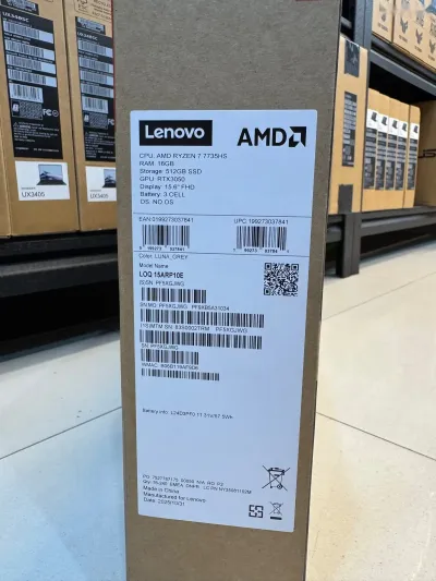 Ноутбук Lenovo LOQ Essential 15 Ryzen 7 7735HS 16GB 512SSD RTX 3050 6GB — миниатюра 2