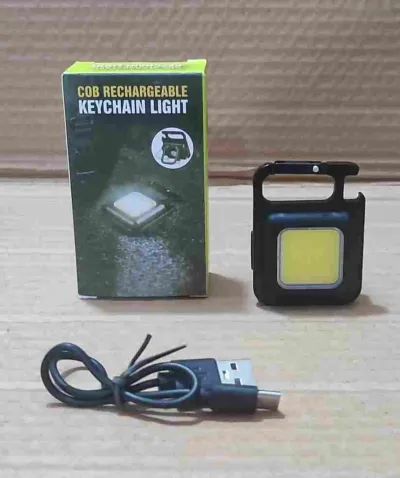 Светодиодный мини фонарь на магните Cob Rechargeable Keychain Light