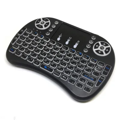 Беспроводная мини клавиатура Mini Keyboard Backlit с тачпадом — миниатюра 2