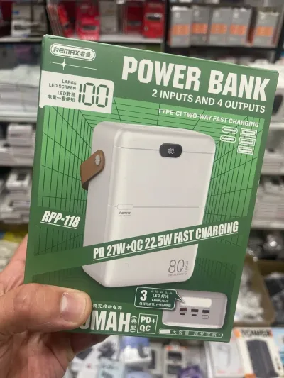 Внешний аккумулятор Remax RPP-118 80000mAh — миниатюра 1