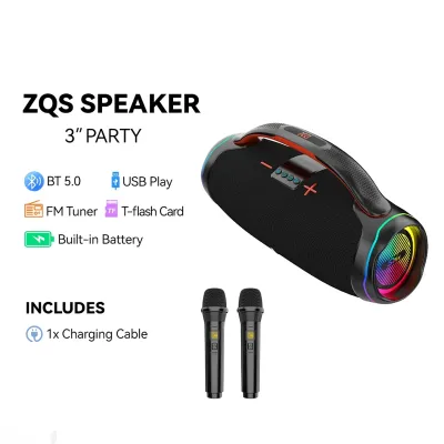 Беспроводная колонка ZQS-X8 с Bluetooth, 100 Вт — миниатюра 3