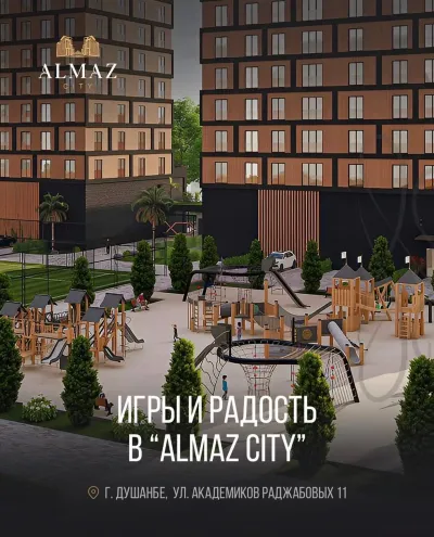 2-комн. квартира, 3 этаж, 58 м², Сомони — миниатюра 4