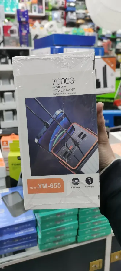 Внешний аккумулятор Power Bank YM-655 70.000 mAh — миниатюра 1